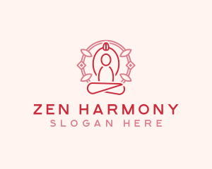 Yoga Zen Meditation logo design