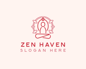 Yoga Zen Meditation logo design