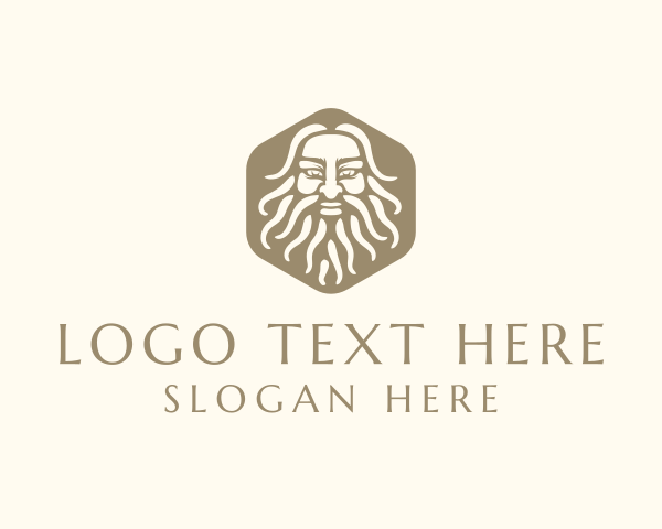 Greek God logo example 2