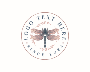 Dragonfly Wing Insect logo