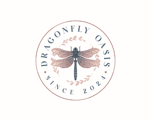 Dragonfly Wing Insect logo