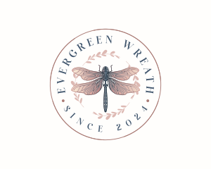 Dragonfly Wing Insect logo design