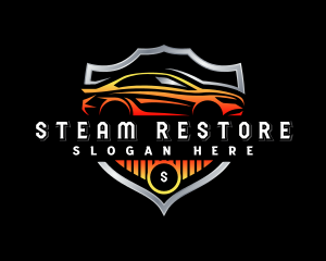 Car Garage Restoration logo design