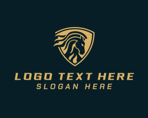 Shield - Equine Horse Shield logo design