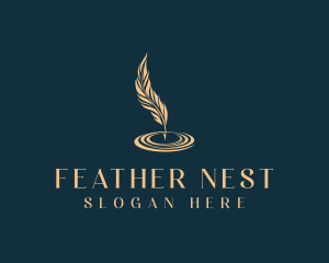 Feather Quill Ink logo design