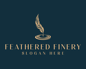 Feather Quill Ink logo design