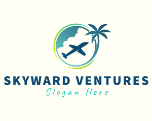 Travel Fly Airplane logo design