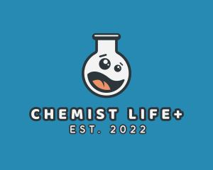 Laboratory Flask Emoji logo