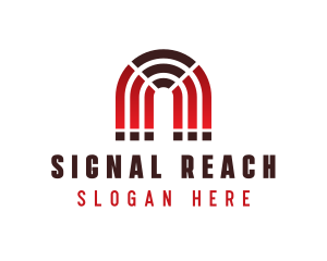 Wi-Fi Signal Magnet logo design