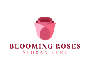 Beauty Flower Rose logo design