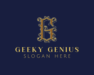 Luxury Gothic Letter G Business logo design