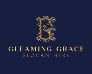 Luxury Gothic Letter G Business logo design