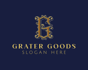 Luxury Gothic Letter G Business logo design