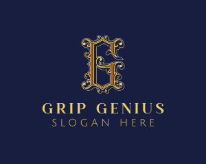 Luxury Gothic Letter G Business logo design