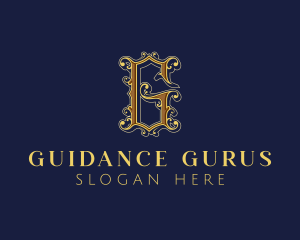 Luxury Gothic Letter G Business logo design