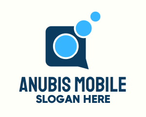 Blue Messaging Application logo design