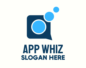 Blue Messaging Application logo design