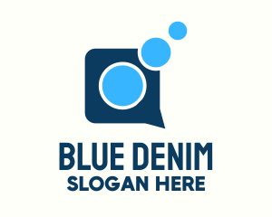 Blue Messaging Application logo design