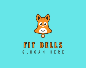 Cute Bell Cat logo design