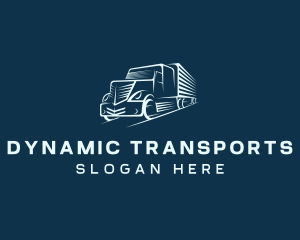 Haulage Truck Courier logo design