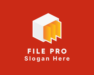 Tech Cube File Document logo design