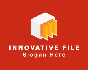 Tech Cube File Document logo design