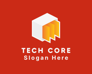 Tech Cube File Document logo design