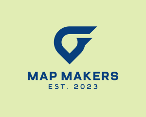 GPS Navigation Symbol logo design