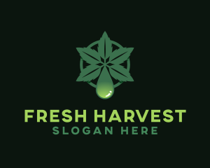 Organic Cannabis Oil logo design