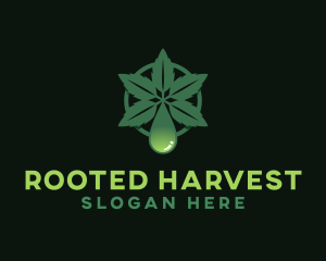 Organic Cannabis Oil logo design