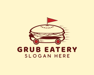 Fast Food Burger Delivery logo design