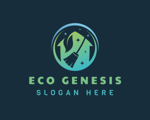 Eco Friendly House Cleaning logo design