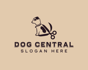 Grooming Pet Dog logo design