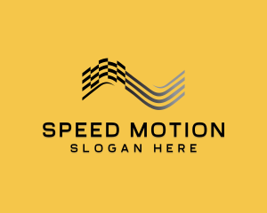 Fast Racing Flag logo design