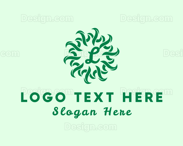 Organic Natural Leaf Produce Logo