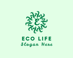 Organic Natural Leaf Produce logo design