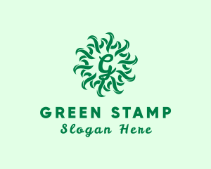 Organic Natural Leaf Produce logo design