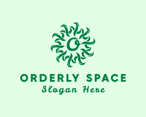 Organic Natural Leaf Produce logo design