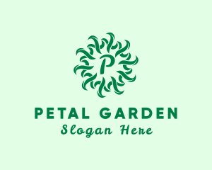 Organic Natural Leaf Produce logo design