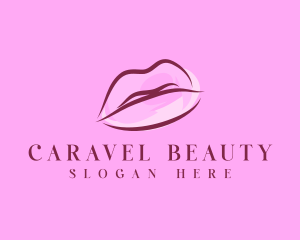 Lips Beauty Lipstick logo design