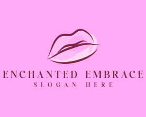 Lips Beauty Lipstick logo design