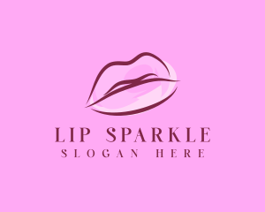 Lips Beauty Lipstick logo design