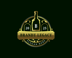 Whiskey Bottle Alcohol logo