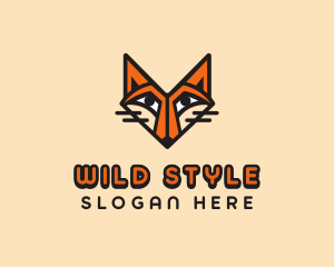 Cartoon Wild Fox  logo design