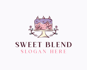 Sweet Floral Cake logo design