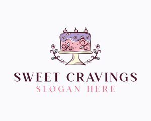 Sweet Floral Cake logo design