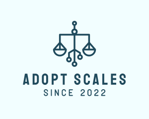 Tech Weighing Scale logo design