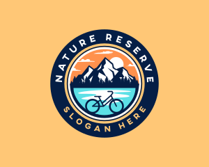 Nature Mountain Bicycle logo design