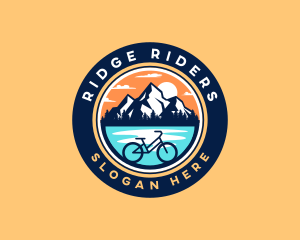 Nature Mountain Bicycle logo design