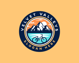 Nature Mountain Bicycle logo design